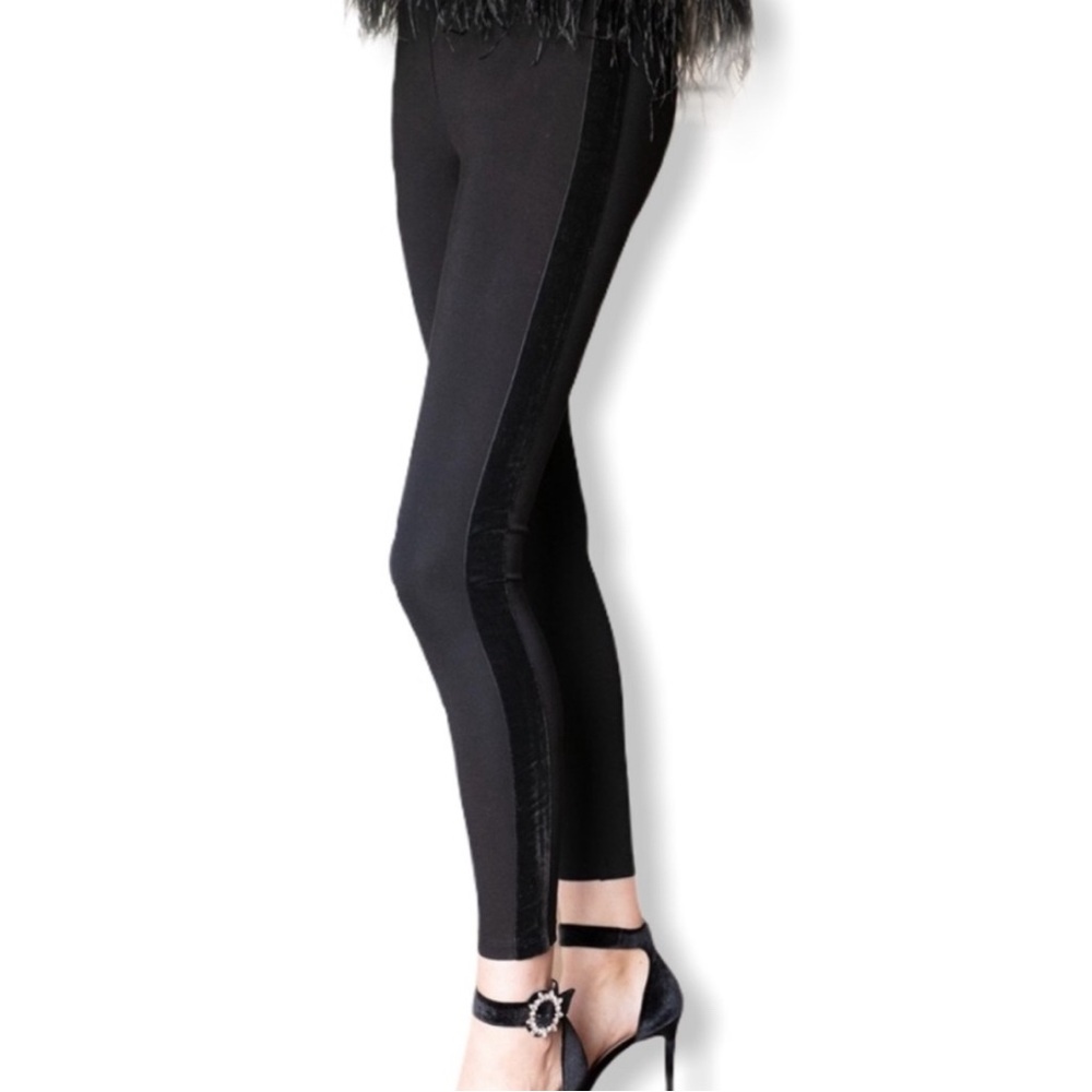 Evy’s Tree Black Party Ponte Pant Tuxedo, 2X